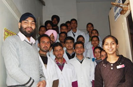 students at Amandeep Hospital